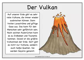 Vorschau - Arbeitsblätter - Vulkan - Merkplakat/Ansage - Seite 3