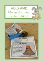 Vorschau - Arbeitsblätter - Vulkan - Merkplakat/Ansage - Deckblatt