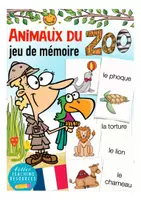 Vorschau - Spiele - Französisch Les animaux du zoo jeu de mémoire (Zootiere) - Deckblatt