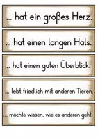 Vorschau - Poster - Giraffensprache | Eigenschaften der Giraffe - Seite 2