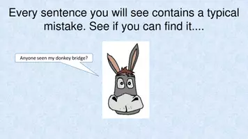 Vorschau - Präsentationen/Tafelbilder - You must be mistaken 2 (Correcting the most common mistakes in English) - Deckblatt