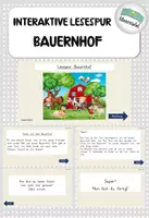 Vorschau - Interaktives Material - Lesespur Bauernhof (interaktive PDF) - Deckblatt