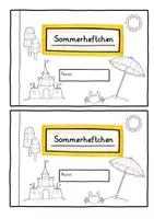 Vorschau - Arbeitsblätter - Sommerheftchen- Klasse 1 - Seite 1
