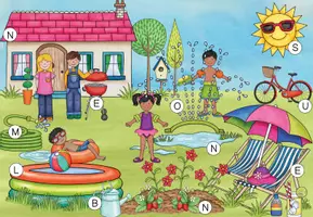 Vorschau - Arbeitsblätter - Lesespur "Sommertag im Garten" (Klasse 1) - Seite 2