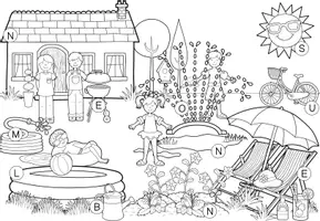 Vorschau - Arbeitsblätter - Lesespur "Sommertag im Garten" (Klasse 1) - Seite 3