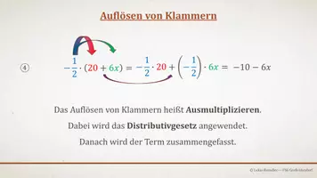 Vorschau - Präsentationen/Tafelbilder - Tafelbilder - Klammern auflösen - Seite 2