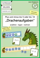Vorschau - Fördermaterial/Inklusion - Drachenaufgaben (Plus und minus bis 5 oder bis 10) - Deckblatt