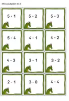 Vorschau - Fördermaterial/Inklusion - Drachenaufgaben (Plus und minus bis 5 oder bis 10) - Seite 3