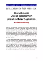 Vorschau - Präsentationen/Tafelbilder - ORIGINALREFERAT Helmut Schmidt "Die preussischen Tugenden" - Deckblatt