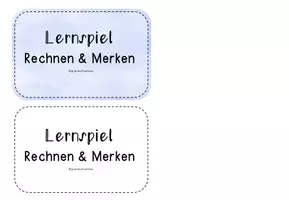 Vorschau - Spiele - Mathe Merkspiel (Zahlenraum bis 20) - kostenlos - Seite 3