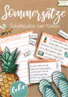 Vorschau - Arbeitsblätter - Sommersätze - Schüttelsätze zum Kleben - Deckblatt