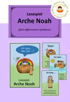 Vorschau - Spiele - Lesespiel Arche Noah (Ich habe ... Wer hat...) - Deckblatt