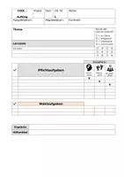 Vorschau - Arbeitsblätter - COOL ARBEITSAUFTRAGMASKE Vorlage - Deckblatt