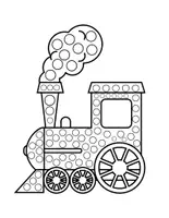 Vorschau - Mal- und Bastelvorlagen - Dot Marker Vorlagen Fahrzeuge (auch für Fingerfarben geeignet) - Seite 3
