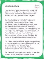 Vorschau - Aufgabenkarten - Abschreibkartei Kleckskartei Auf Abenteuerwanderung LA - Seite 1
