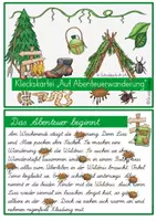 Vorschau - Aufgabenkarten - Abschreibkartei Kleckskartei Auf Abenteuerwanderung LA - Seite 2