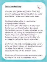 Vorschau - Aufgabenkarten - Abschreibkartei Kleckskartei Unter dem Meer LA - Seite 1