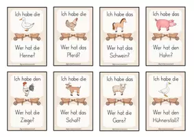 Vorschau - Spiele - Lesespiel Bauernhof - Ich habe...wer hat...? Klasse 2/3 - Seite 2