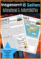 Vorschau - Unterrichtsreihen - Naturkatastrophen Infomaterial & Arbeitsblätter - Vulkane, Erdbeben, Tsunami, Stürme, Lawinen, Hochwasser - Seite 1