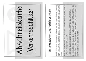 Vorschau - Merkblätter - Verkehrszeichen Abschreibkartei - in bunt oder schwarz/weiß - Seite 2