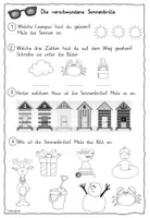 Vorschau - Arbeitsblätter - Interaktive Lesespur (dreifach differenziert): Die verschwundene Sonnenbrille #silvesterknaller24 - Seite 3