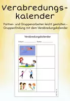Vorschau - Aufgabenkarten - Verabredungskalender zur Gruppenfindung - Deckblatt