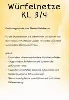 Vorschau - Stundenentwürfe - Würfelnetze Klasse 3/4 - Seite 1