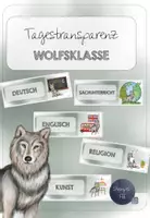 Vorschau - Poster - Tagestransparenz / Tagesplan / Stundentransparenz Wolfsklasse - Deckblatt