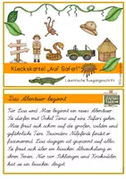 Vorschau - Aufgabenkarten - Abschreibkartei Kleckskartei Auf Safari LA - Seite 3