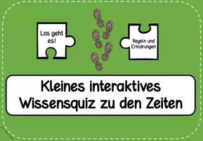 Vorschau - Interaktives Material - Interaktives Wissensquiz zu den Zeiten - Seite 1