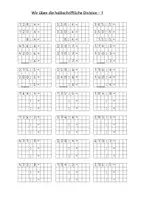 Vorschau - Arbeitsblätter - Halbschriftliche Division Klasse 3 - Deckblatt