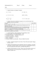 Vorschau - Test - Klassenarbeit für den E-Kurs: Zuordnungen und Kommutativgesetz - Deckblatt