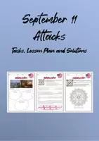Vorschau - Stundenentwürfe - September 11 Attacks Material, Lesson Plan and Solutions - Deckblatt