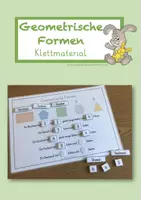 Vorschau - Arbeitsblätter - Geometrische Formen - Klettmaterial - Deckblatt