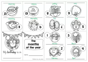 Vorschau - Arbeitsblätter - Faltheft - Months of the year - Seite 3