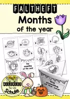 Vorschau - Arbeitsblätter - Faltheft - Months of the year - Deckblatt
