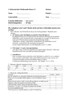 Vorschau - Test - Klassenarbeit mit gemischten Aufgaben zu rationalen Zahlen - Deckblatt