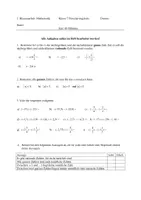 Vorschau - Test - Klassenarbeit für den E-Kurs: Ganze und rationale Zahlen - Deckblatt