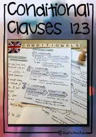 Vorschau - Arbeitsblätter - Conditional Clauses I, II, III - Sketchnote Übersicht und Aufgaben - Deckblatt