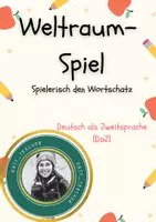 Vorschau - Arbeitsblätter - Spiel: "Merke es dir" zum Thema Weltraum / DaZ / Grundschule / Klasse 3-4 - Deckblatt