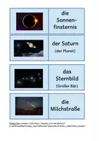 Vorschau - Arbeitsblätter - Spiel: "Merke es dir" zum Thema Weltraum / DaZ / Grundschule / Klasse 3-4 - Seite 3