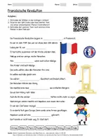 Vorschau - Arbeitsblätter - Arbeitsblatt zum Thema "Französische Revolution" + Onlineübung & MP3 + Mindmap + Infografik - Deckblatt