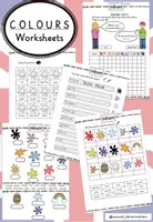 Vorschau - Arbeitsblätter - Colours (1.-2. Klasse): worksheets / Arbeitsblätter - Deckblatt