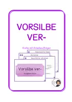 Vorschau - Stationenlernen - Kartei: Vorsilbe ver- - Deckblatt