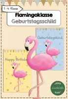 Vorschau - Fördermaterial/Inklusion - Flamingoklasse Geburtstagsschilder - Deckblatt