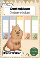 Vorschau - Anderer Materialtyp - Quokkaklasse Ordnerrücken - Deckblatt
