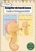 Vorschau - Mal- und Bastelvorlagen - Seepferdchenklasse Materialpaket - Seite 1