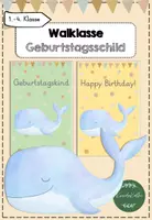 Vorschau - Fördermaterial/Inklusion - Walklasse Geburtstagsschilder - Deckblatt