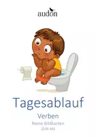 Vorschau - Bildkarten - DaZ Wortschatz Tagesablauf - Bildkarten Verben: Reine Bildkarten zur Sprachförderung (DIN A4) - Deckblatt