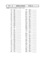 Vorschau - Arbeitsblätter - Addition-AB´s (schwer) selber erstellen - Zufallsgenerator (Excel) - Deckblatt